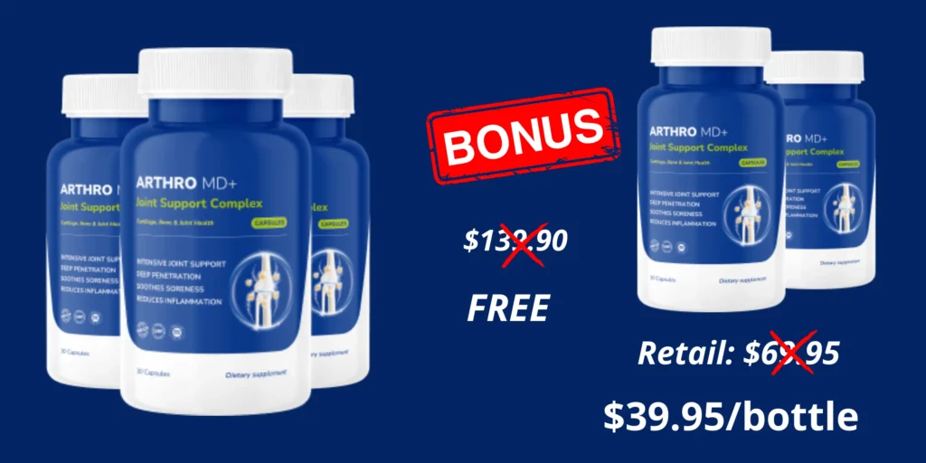ARTHRO MD+ BUY 3 + GET 2 FREE!